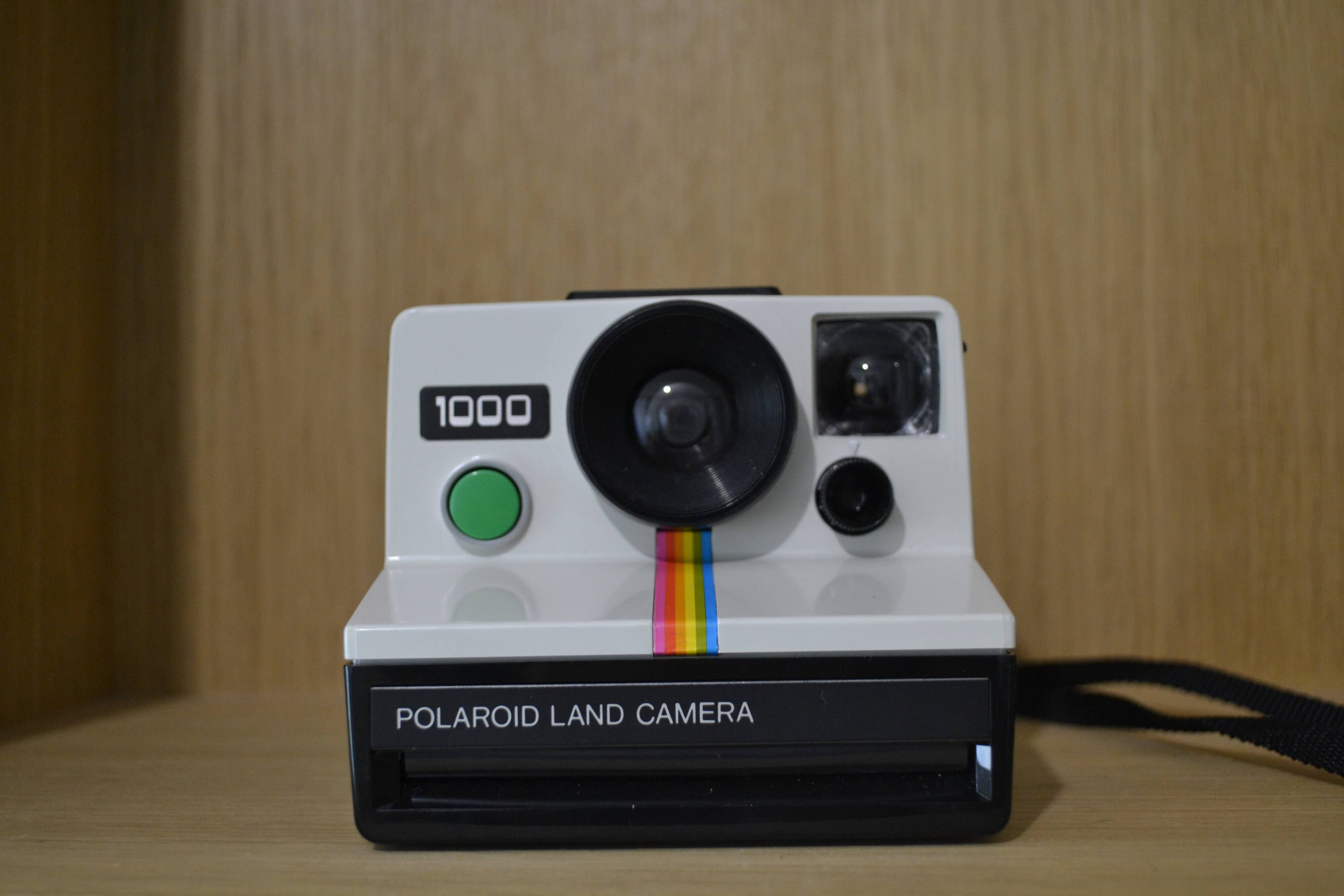Functional Polaroid 1000 with green button