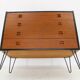 Commode à tiroirs danoise en teck recyclé des années 1960
