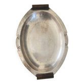 Silver / wood Art Deco platter