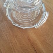 Art Deco glass dessert or cheese bell