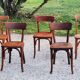 Set of 5 Stella Thonet bistro chairs from the 1950s