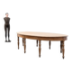 Large Oval Oak Table, France, 1900s