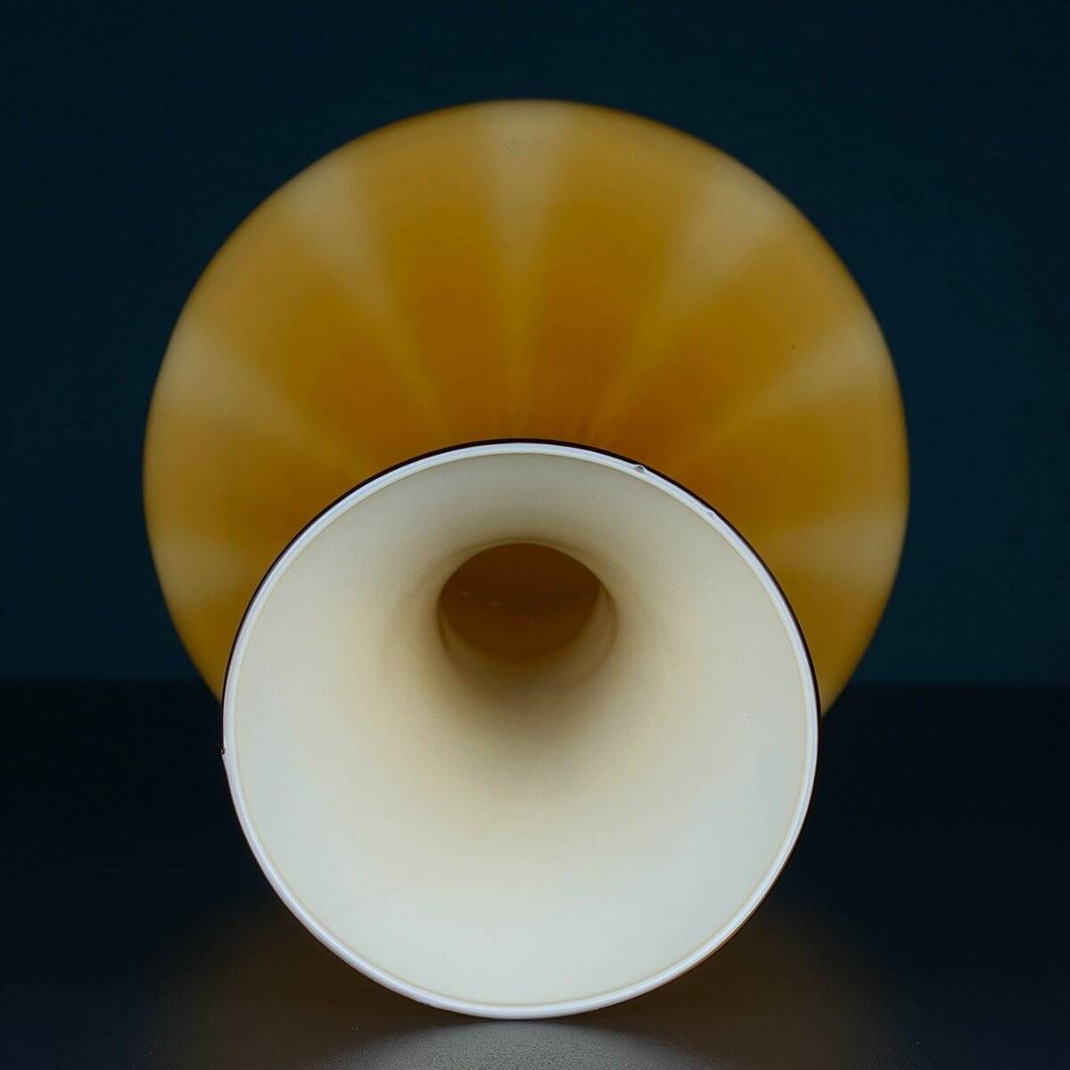 Vintage Murano Yellow Vase, Italy 1970s