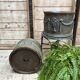 Pair of cast iron planters