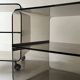 Smoked plexiglass side table by M. Dumas for Roche Bobois, 1970 design