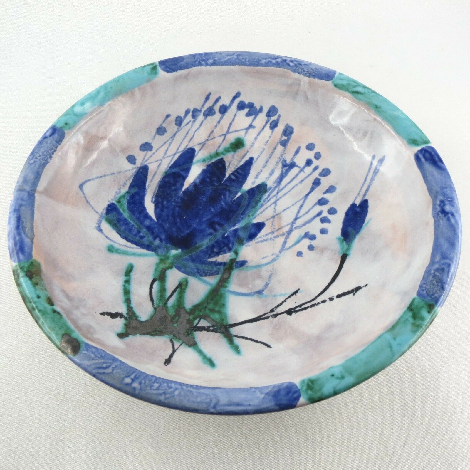 Ceramic tripod Le Brescou vintage Vallauris