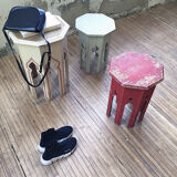 Moroccan stools, set of 3