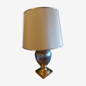 Lampe des années 80 en metal doré
