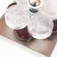 Brutalist glass wall sconce by Albano Poli for Poliarte, Italy 1970's