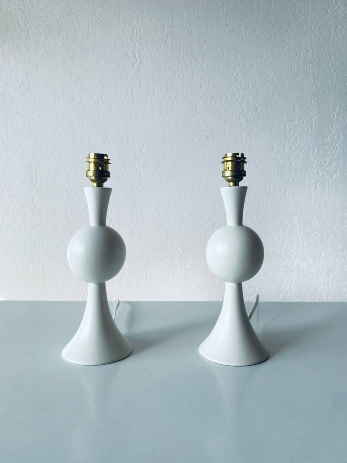 Paire de lampes de chevet vintage