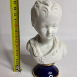 Porcelain biscuit bust, child, Alexandre Brongniart after Houdon