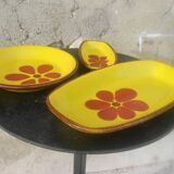 Hand-painted set of three ceramics