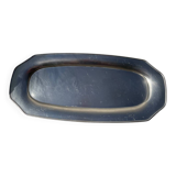 Large, long oval stainless steel platter by Rémy Letang