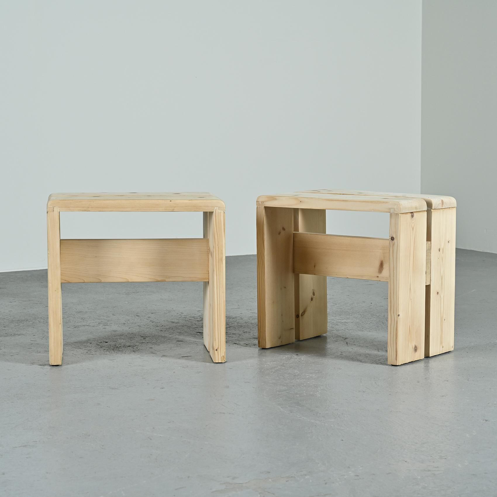 Pair of stools, Les Arcs circa 1970