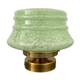 Ceiling lamp in Clichy green glass electrified to nine