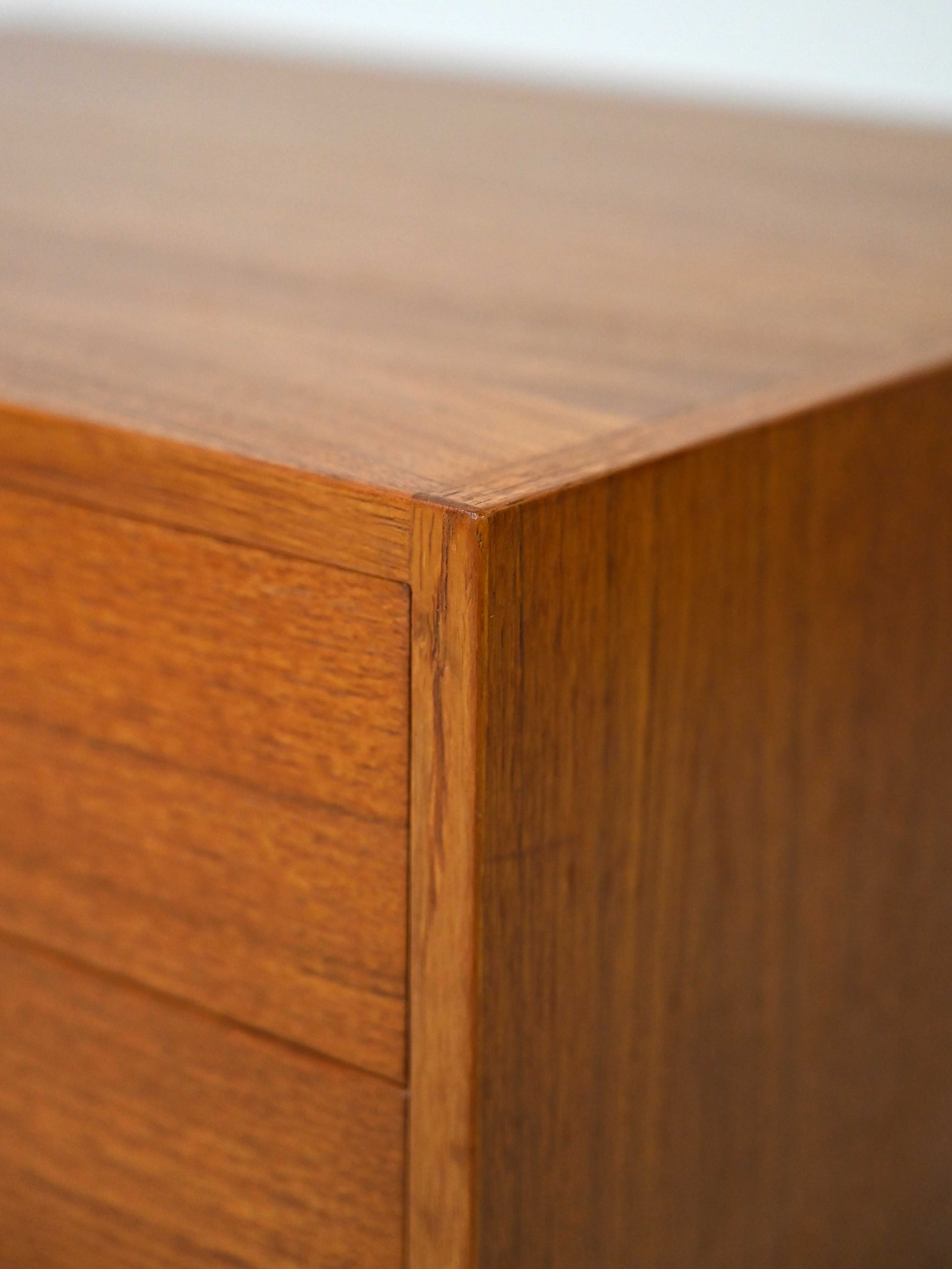 Scandinavian vintage nightstand with two drawers