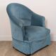 Pair of velvet toad armchairs