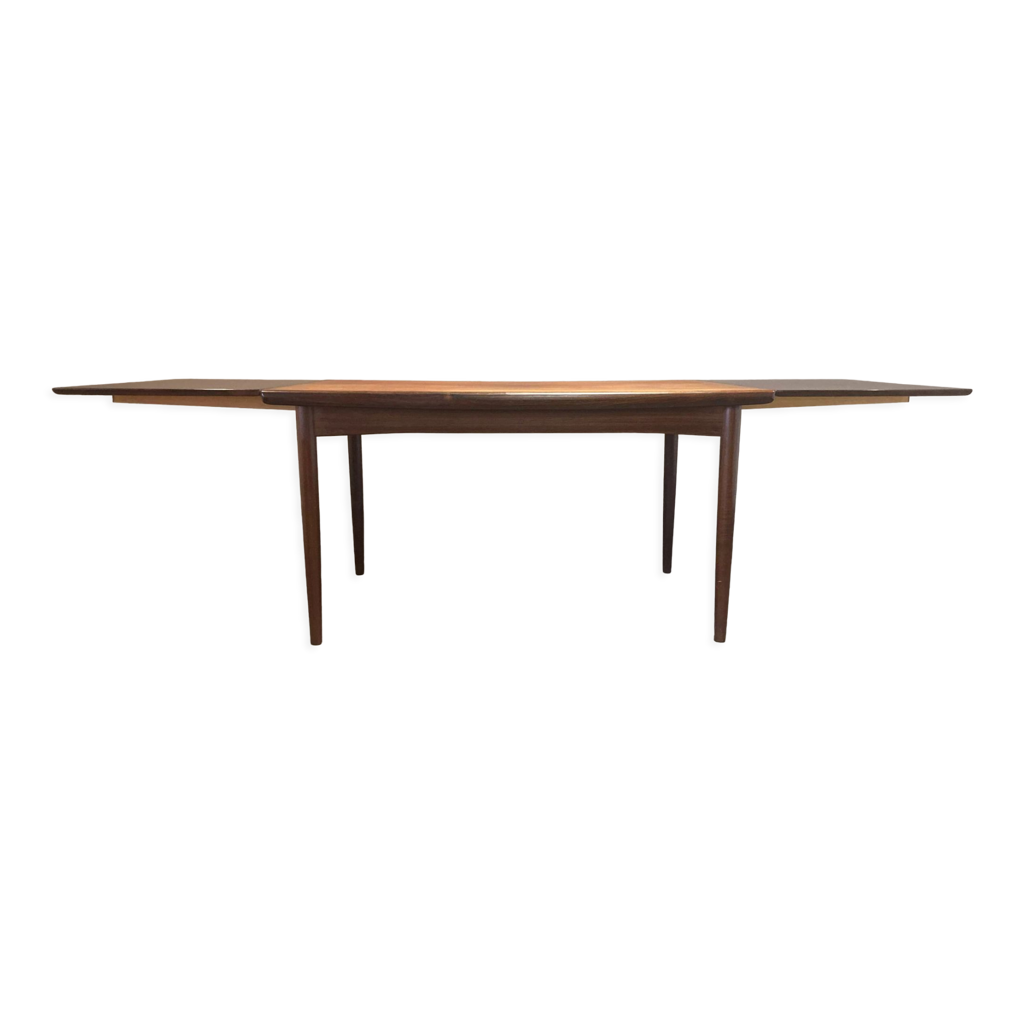 Table haute à rallonges palissandre 
