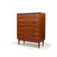 Commode Arne Vodder pour Sibast en teck années 1960