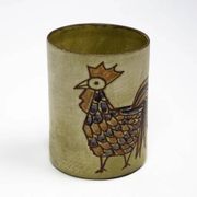 Stylised rooster pencil holder — Olivier Pettit — France, 1950s-1970s