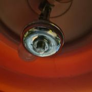suspension 1960 to 70 red opaline and chrome 64x38 very good condition