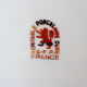 Service of 12 hollow porcelain plates S.F.P. Société Française de Porcelaine