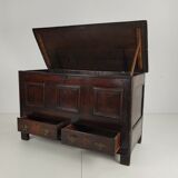 Antique 18th century Georgian oak mule chest / coffer / blanket box