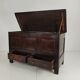 Coffre en chêne géorgien du XVIIIe siècle / coffre / boîte à couvertures antique