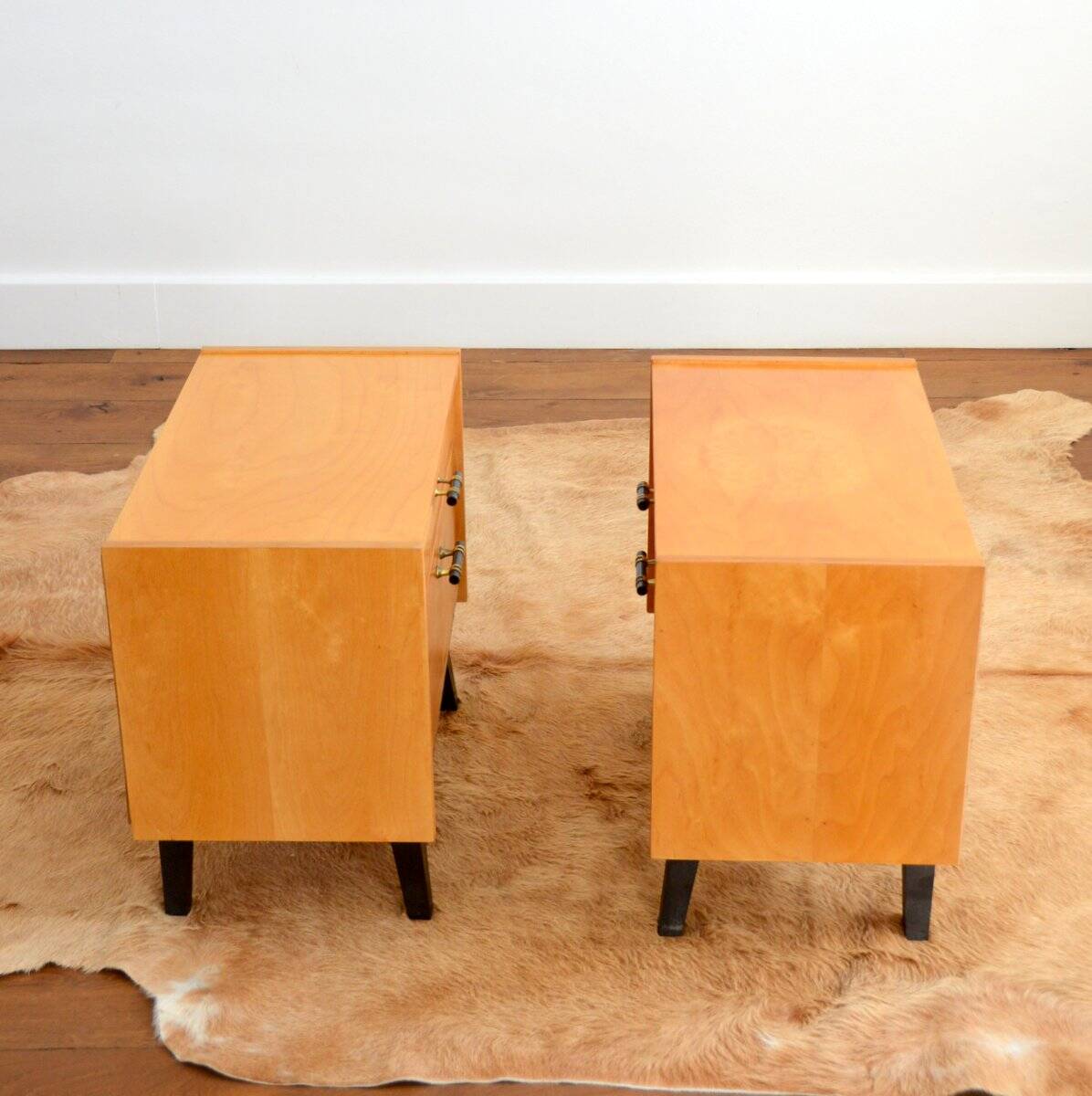 Pair of vintage 1960s bedside tables