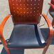 Set of two Sky designer armchairs in wood and metal