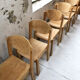 Set de 6 chaises hêtre années 80