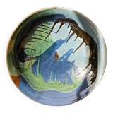 Large ceramic deep dish signed Ceramp