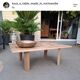 Table basse fabrication artisanale