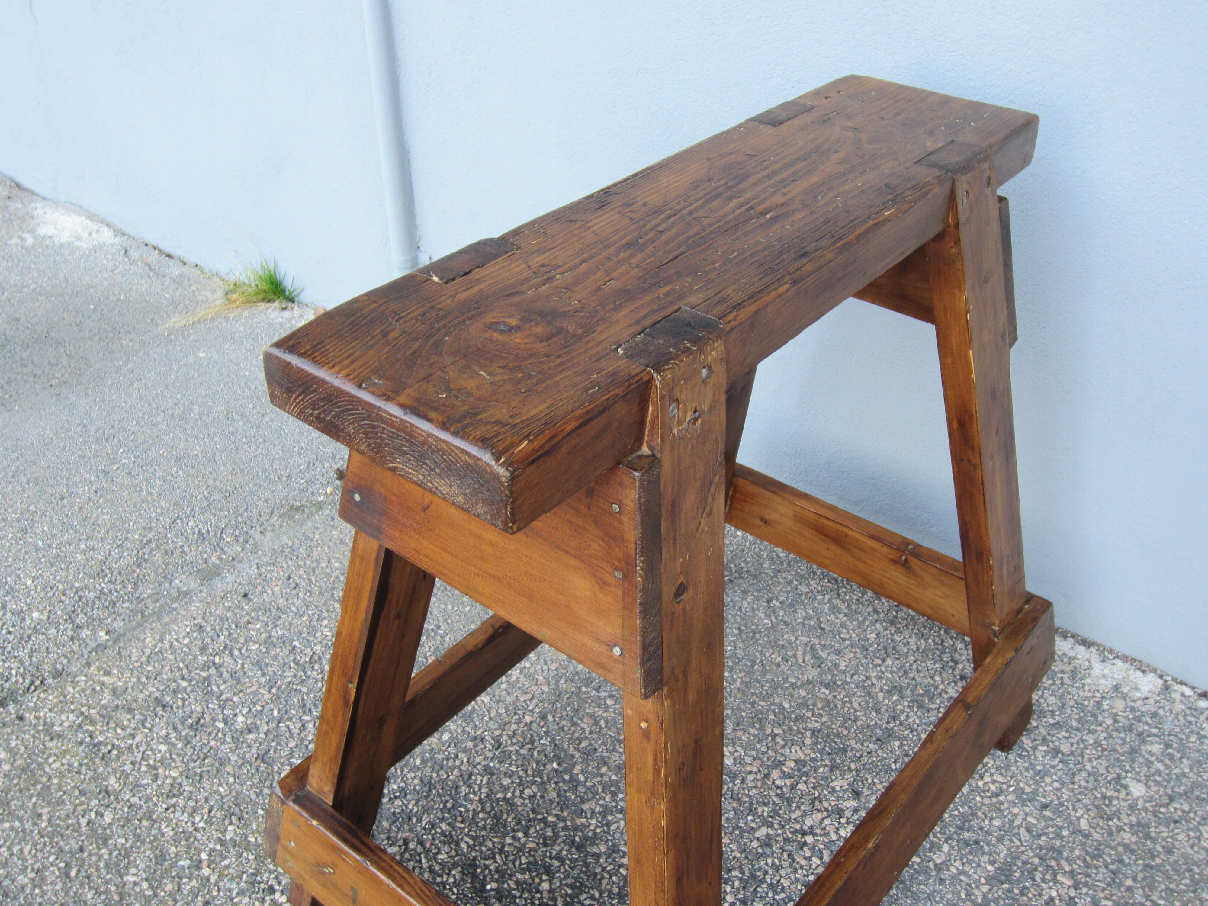 Rustic workshop stool