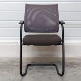 Chair from Sedus in taupe fabric and grey mesh