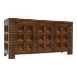 Spanish Brutalist Sideboard solid wood