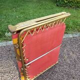 Deckchair, vintage Lafuma camp bed