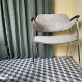 1970s Desk Chair with Teak Arms