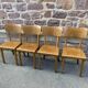 4 chaises bistrot Bois courbé Restaurant Paris bistrot baumann 1970