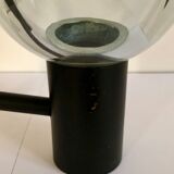 Applique de Flavio Poli en verre de Murano gris, Italie années 70