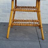 Rattan bedside table 1960