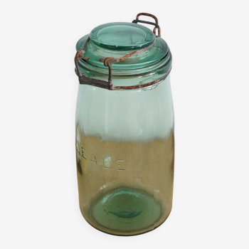 Old glass jar "l'Idéale" 1 liter