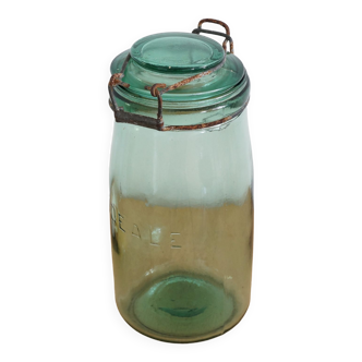 Old glass jar "l'Idéale" 1 liter