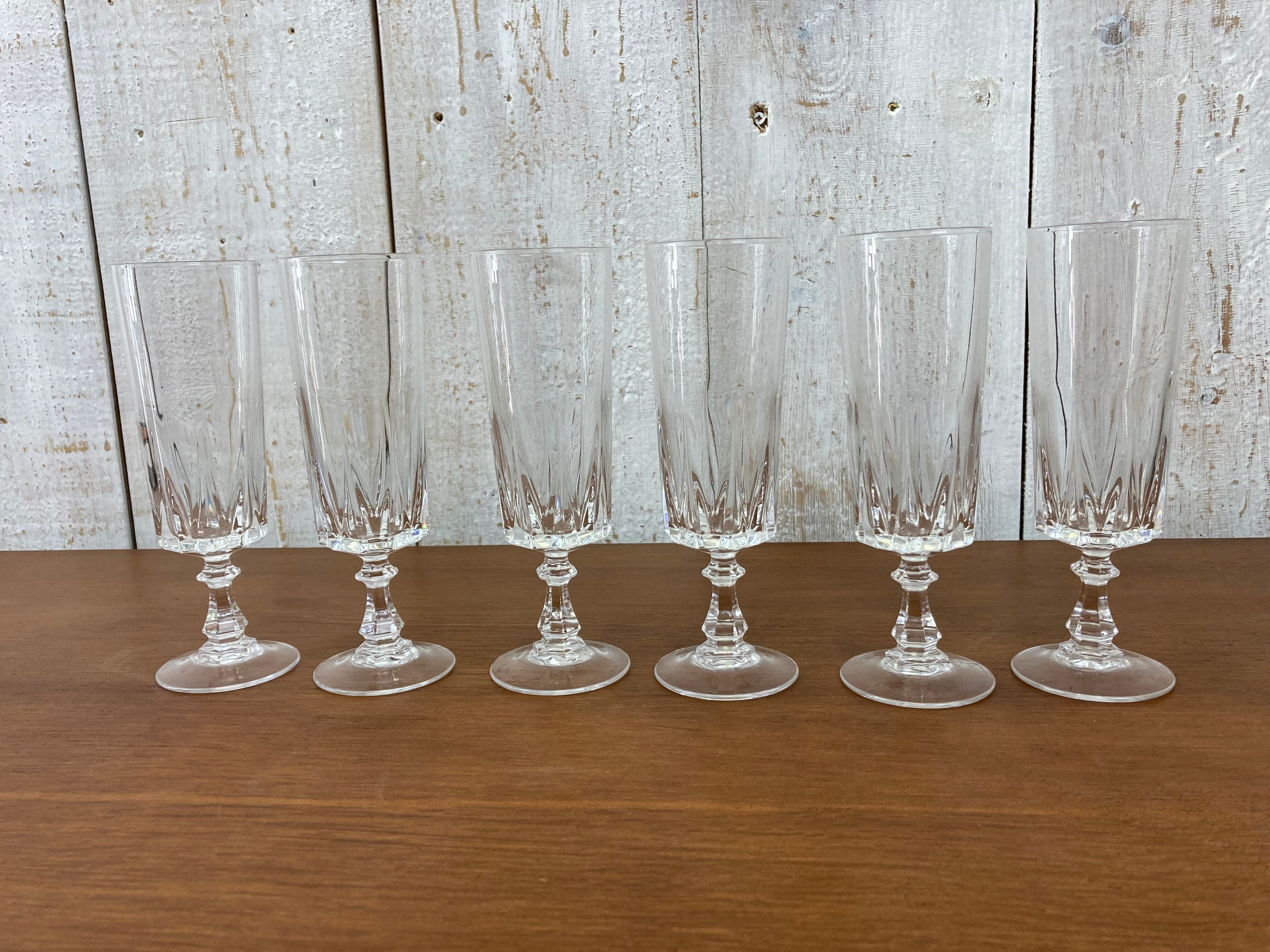 Crystal flutes of Arques