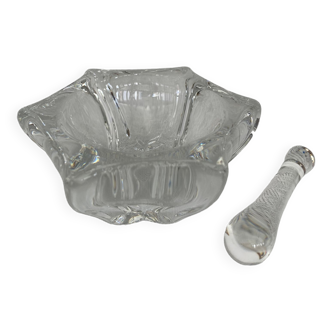 Daum mortar and crystal pestle set