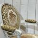 1970s Louis XVI style cabriolet armchair