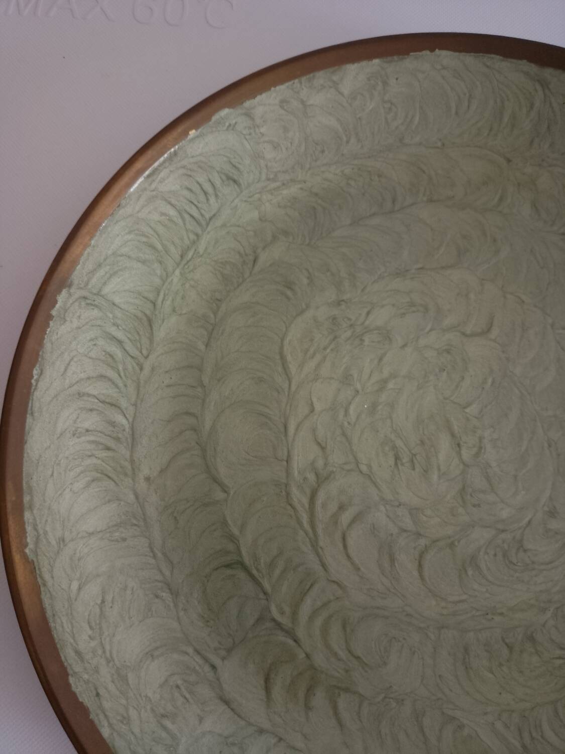 Cloisonné and brass plate