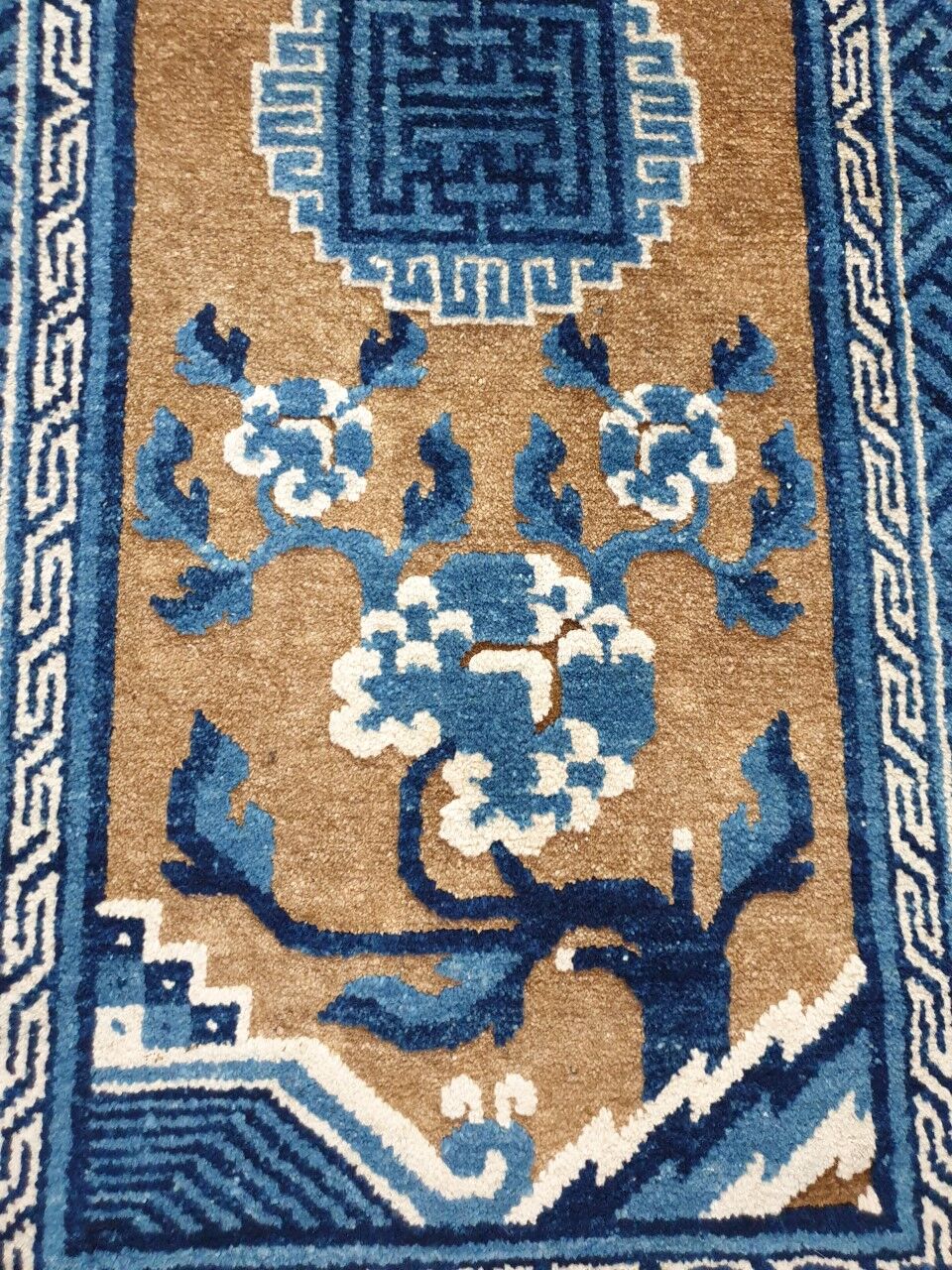 Antique handmade chinese rug