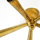 Original small mid-century modern brass Sputnik ceiling lamp with five arms