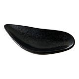 Black glazed ceramic catchall, 1950s design